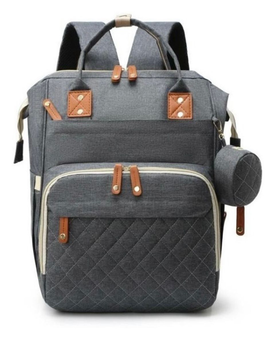 Mochila Maternal Cuna Gris